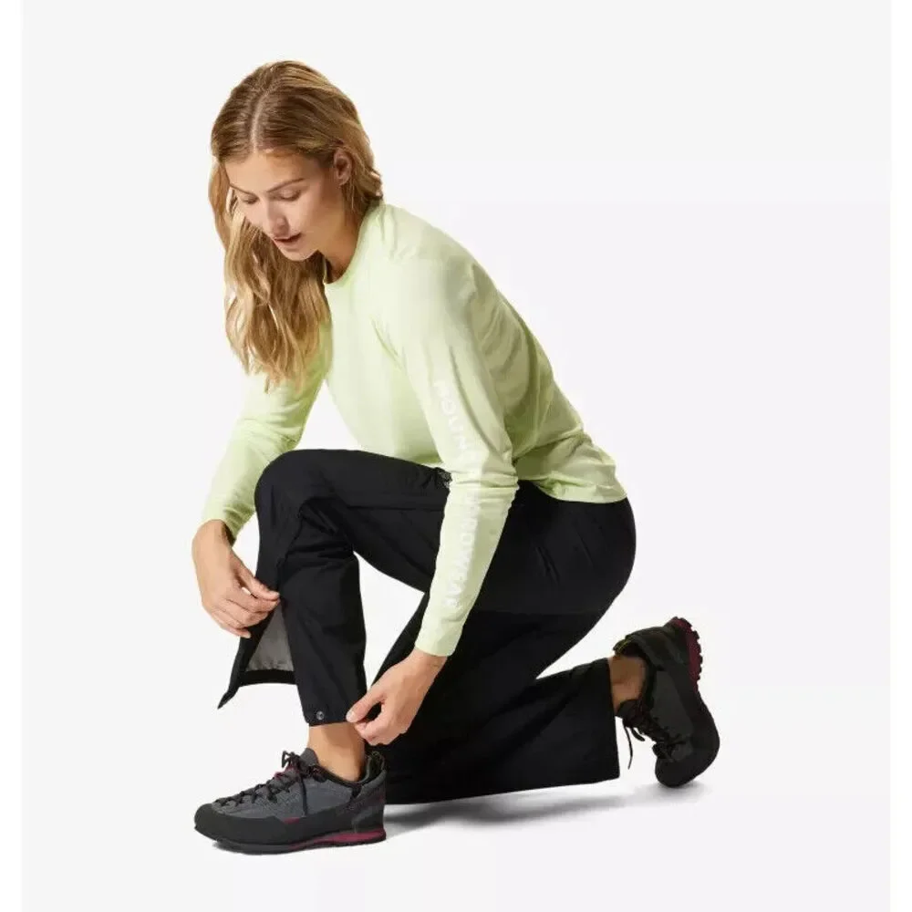 Mountain Hardwear Exposure/2 Paclite Pants Women's XS Black Straight Leg ERK1655